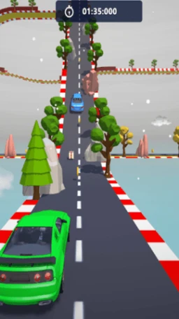 汽车特技3D赛车的界面截图（1）